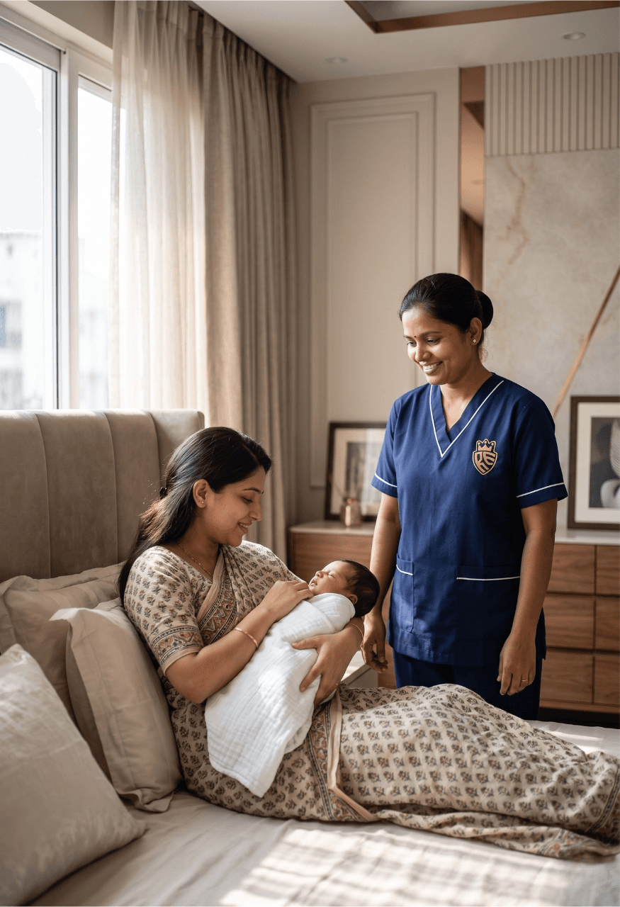 Japa maid for newborn and mother care in Delhi NCR by Rumila Enterprises