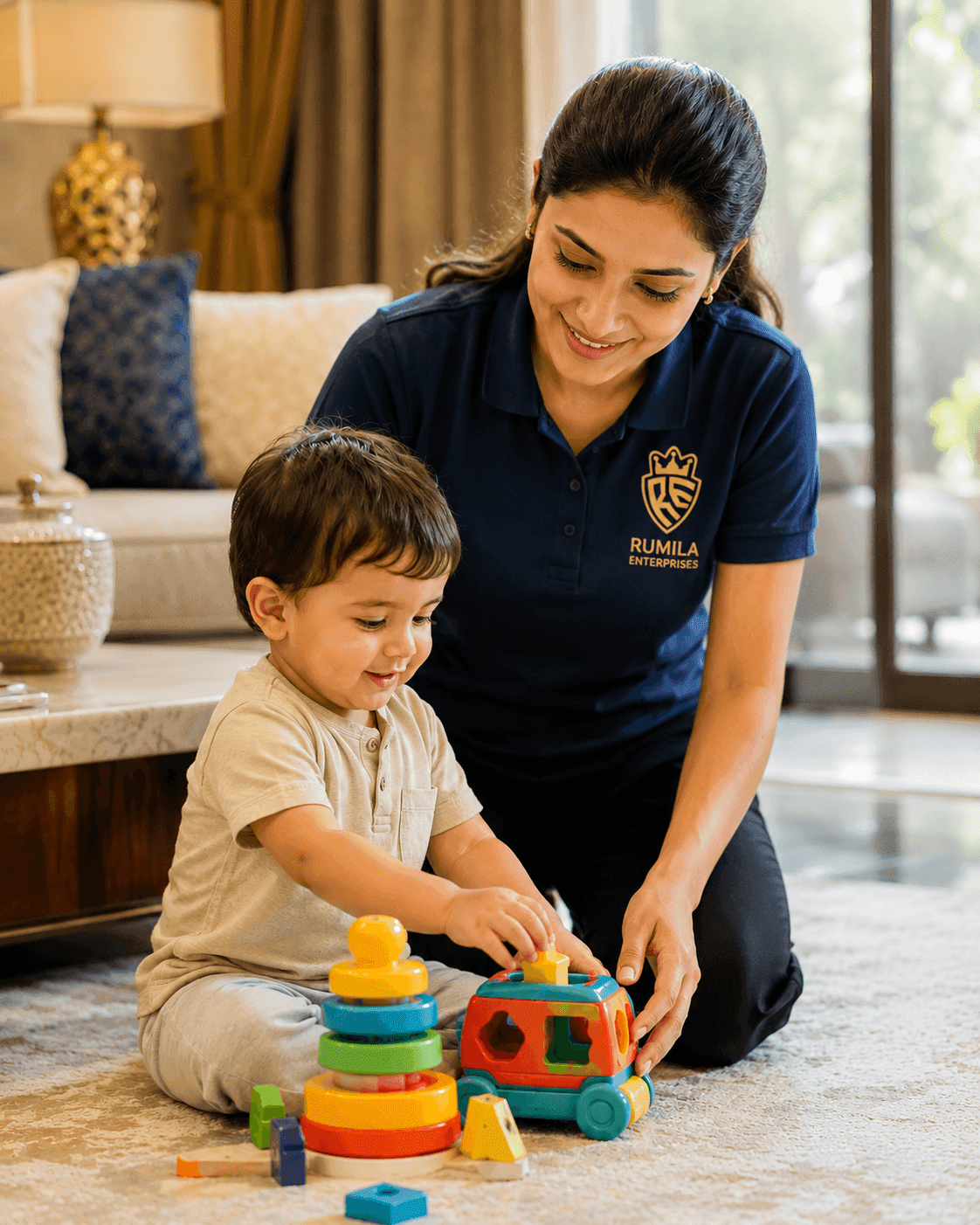 Live-in babysitter hiring guide for Delhi NCR families by Rumila Enterprises